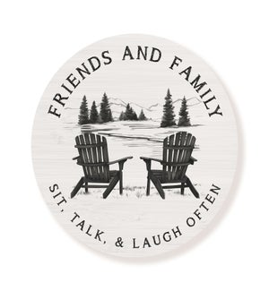 Friends And Family Whitewash Circle